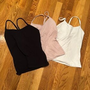 Lululemon power Y tank 2 - 4 (black, white, pale lilac)